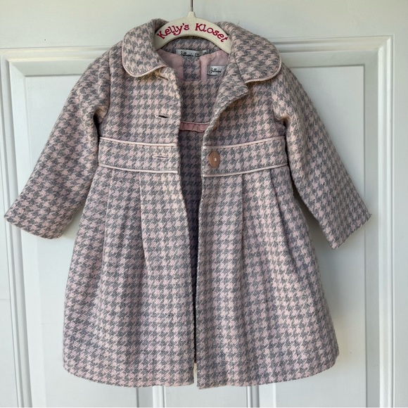 •Jillian’s Closet• Girl's Wool Blend Dress & Coat Set - Size 12 Months - Picture 1 of 13